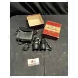 Air guide, binoculars with case and original box