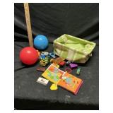 Basket of child toys