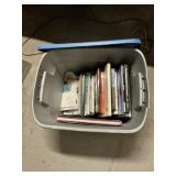 Tote with lid of books