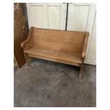 Church pew 51 inches long