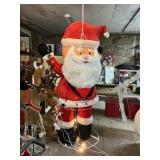 Lighted Santa Claus, approximately 8 feet tall
