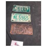 Motorcycle license plates
