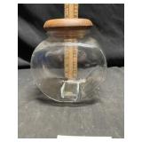 Glass cookie jar
