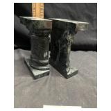 Marble book ends