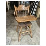 Wooden highchair