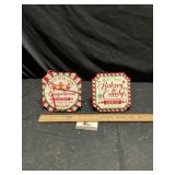 Wooden Christmas  holiday signs