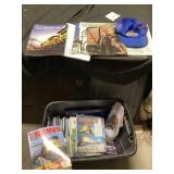 Tote of railroad magazines