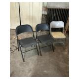 Metal folding chairs