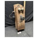 Vintage oak wall Phone