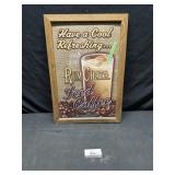 Rum Chata iced coffee poster 18 x 26 tall
