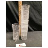 6 plastic bubble glasses