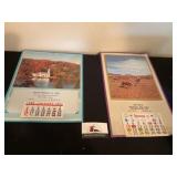 Vintage Feed company advertising calendars
