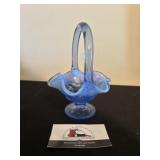 Fenton Blue Basket