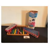 Lincoln logs, abacus and vintage toys