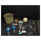 Copper pale, Chimes, feeders and more