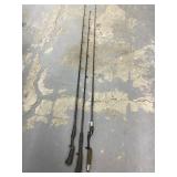 Two Browning Rods and Heddon Rod