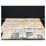 Vintage Newspaper JFK