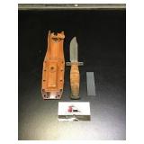 Knife with Sharpener & Case
