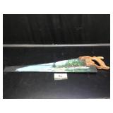 Hand Painted Saw