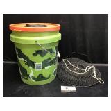 Minnow Bucket and Fishing Net