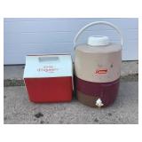 Coleman and Igloo Cooler