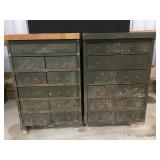 Vintage Hardware Cabinets