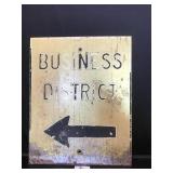 Business District Sign