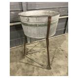 Round Galvanized Washtub