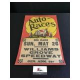 Vintage Cardboard Advertiser Sign