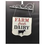Farm Fresh Dairy Metal Sign