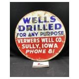 Wells Metal Sign