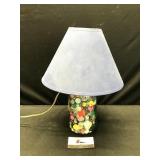 Mason Jar of Buttons Lamp
