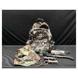 Camo Fieldline Back Pack w/ Hunting Supplies