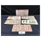 Vintage license Plates