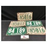 Vintage License Plates