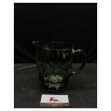 Green Depression Glass Pitcher