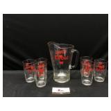 Coors Pitcher & Glasses