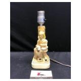 Lamp with Girl & Dog