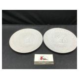 Two Frankoma Easter Plates