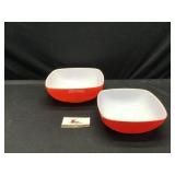 Two Square Pyrex Dishes