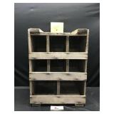 Wood Crate with Shelves