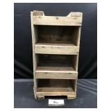Wood Crate w/Shelves