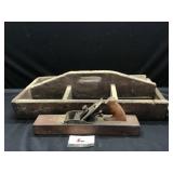 Wooden Carpenter  Box & Wood Plain