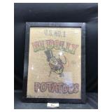 Potatoes Sac Framed