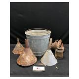 Oil Cans & Pail