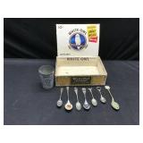 Vintage Post Cards and Cigar Box