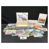 Vintage Post Cards and Cigar Box