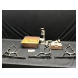 Vintage Shelf Brackets, Grinder & Misc Metal