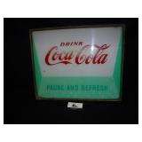 VintageCoca Cola Machine Sign Insert