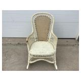 Wicker rocking chair